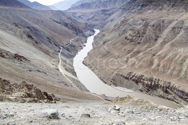 The river Zanskar in Ladakh, India Stock photo © haraldmuc