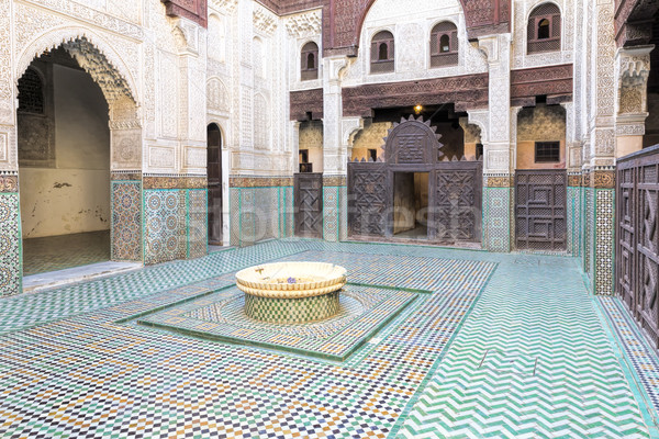 Medersa Bou Inania Koranschule, Meknes Stock photo © haraldmuc
