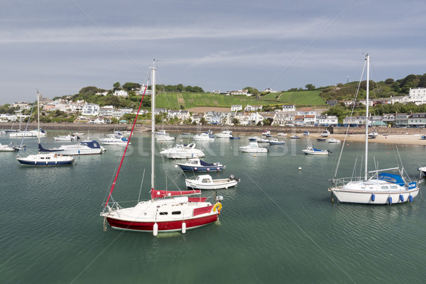 Marina in Gorey town, channel islands Stock photo © haraldmuc