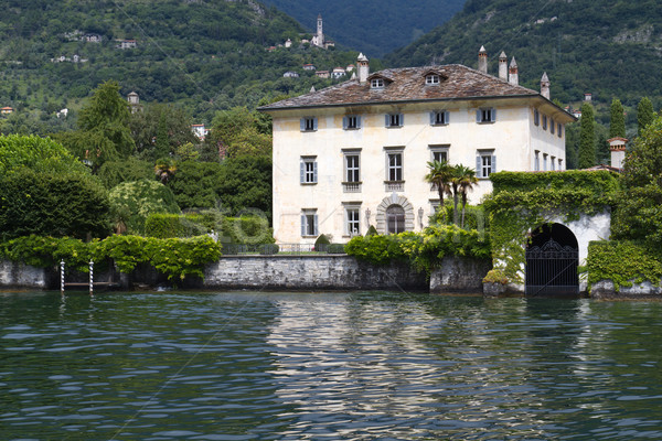 Vieux villa lac Italie maison architecture Photo stock © haraldmuc