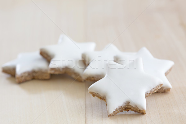 Cinnamon stars christmas cookies Stock photo © haraldmuc