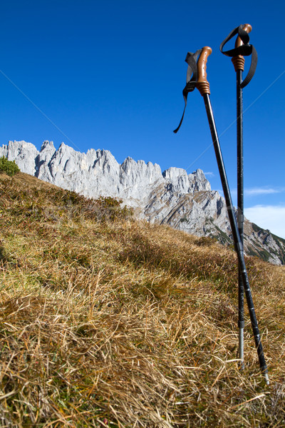 Hiking in the Austrian alps Stock photo © haraldmuc