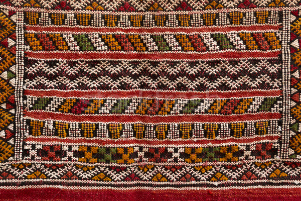 Moroccan carpet, closeup Stock photo © haraldmuc