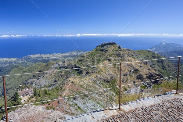 On top of pico ruivo mountain, Madeira Stock photo © haraldmuc