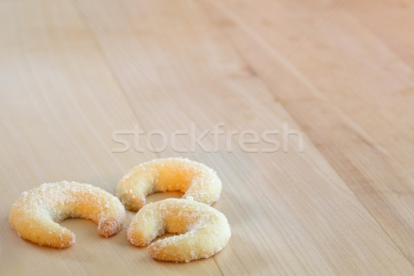 Stockfoto: Vanille · biscuits · tekst · ruimte · voedsel