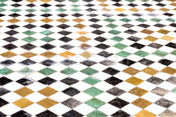 Moroccan floor mosaic Stock photo © haraldmuc