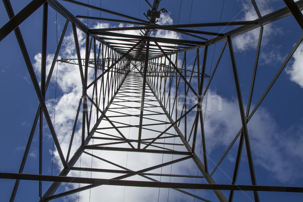 Electrical tower closeup Stock photo © haraldmuc