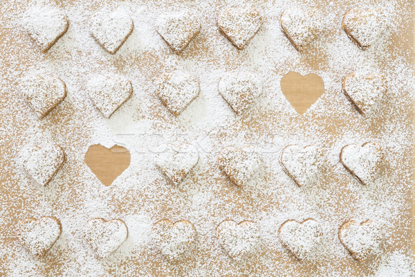 Heart-shaped Christmas cookies  Stock photo © haraldmuc
