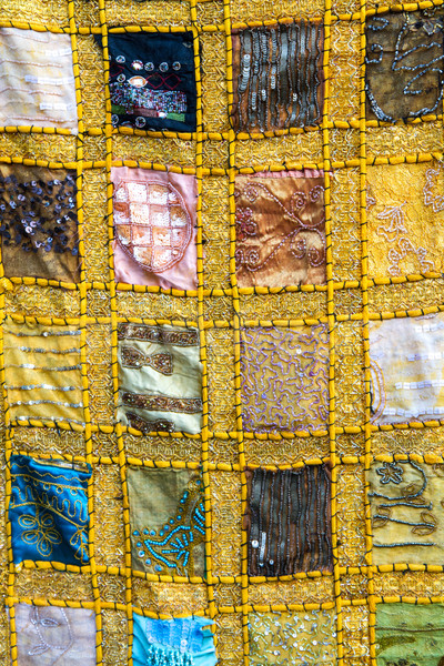 Handmade patchwork quilt from India  Stock photo © haraldmuc