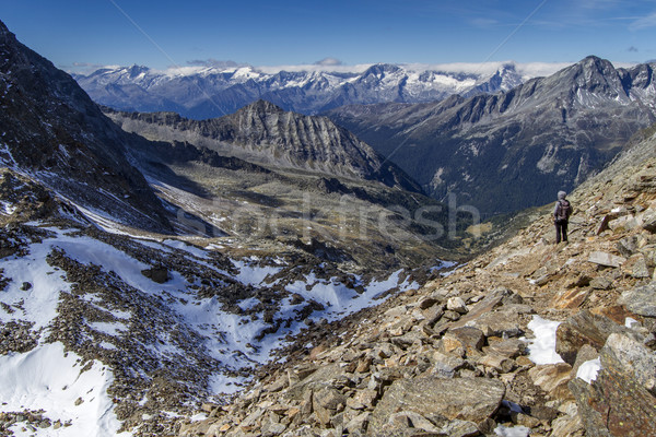 Senderismo escénico sur Italia montanas otono Foto stock © haraldmuc