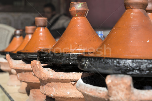 Traditionnel poterie plat cuisson bol céramique Photo stock © haraldmuc