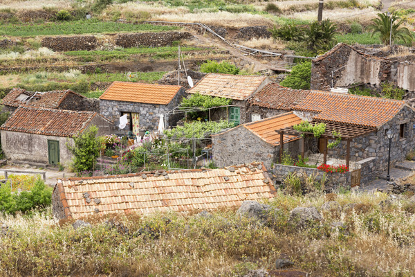 Small settlement on Gomera island, Spain Stock photo © haraldmuc