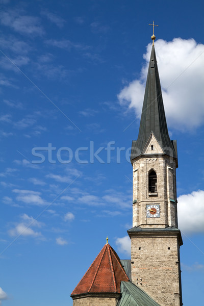 Historic Bavarian church steeple Stock photo © haraldmuc