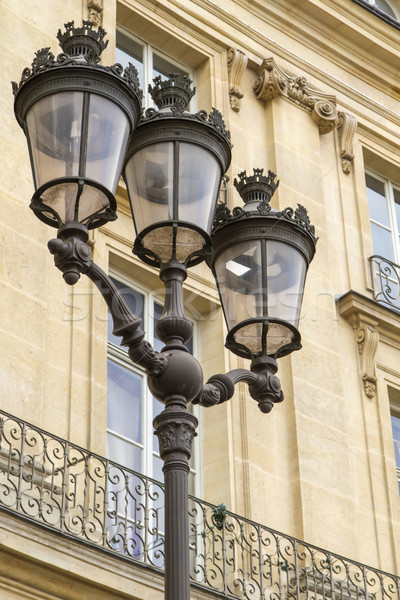 Metallic retro lamppost in Paris, France Stock photo © haraldmuc
