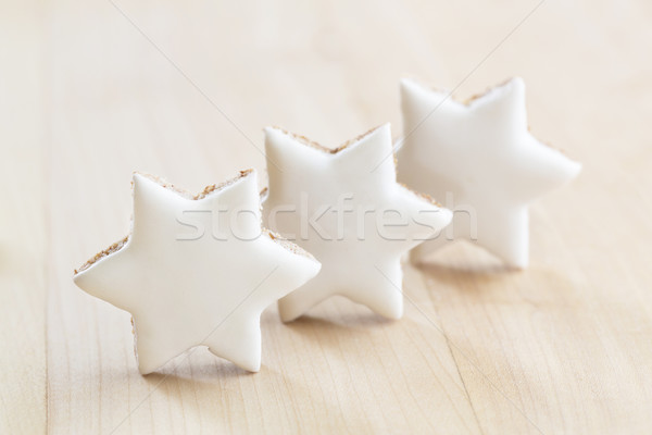 Cinnamon stars christmas cookies Stock photo © haraldmuc