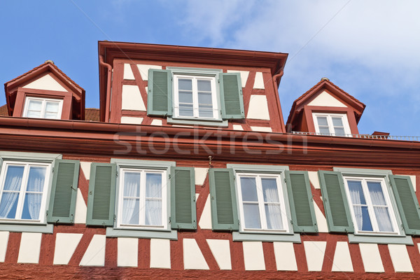 Foto d'archivio: Storico · case · Germania · casa · costruzione · legno