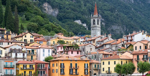 The small town of Varenna at lake Como in Italy Stock photo © haraldmuc