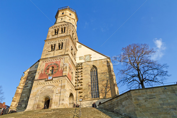 „Michaelskirche“ church in the town of Schwaebisch Hall Stock photo © haraldmuc