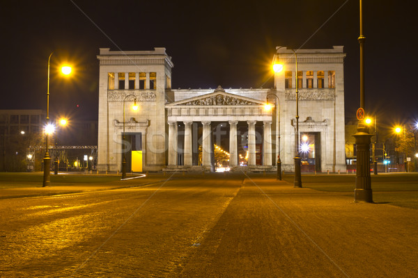 Doric propylaen monument in Munich, Germany, at night Stock photo © haraldmuc