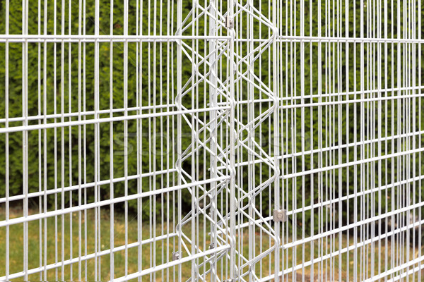 Iron bars of an empty gabion Stock photo © haraldmuc