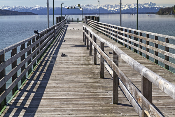 Jetty at 'Starnberger See' Lake in Bavaria, Germany Stock photo © haraldmuc