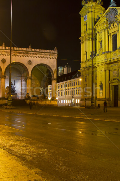 Stock photo: The famous Theatinerkirche church in Munich, Germany