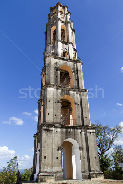 Dolgozik Kuba utazás kő építészet torony Stock fotó © haraldmuc