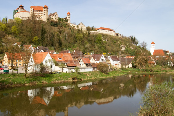 Castle Harburg in Franconia, Germany Stock photo © haraldmuc