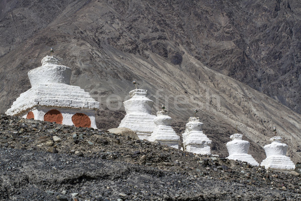 Historic Stupas (Gompas) in Ladakh, India Stock photo © haraldmuc