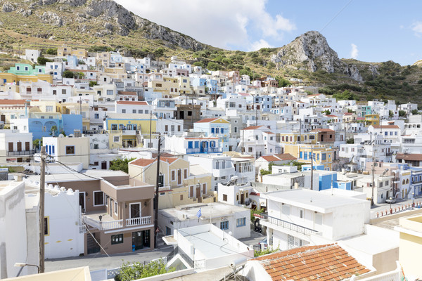 The village 'Menetes' on Karpathos island, Greece Stock photo © haraldmuc