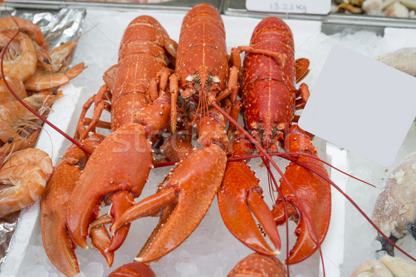 Stockfoto: Geheel · verkoop · vis · markt · ijs · keuken