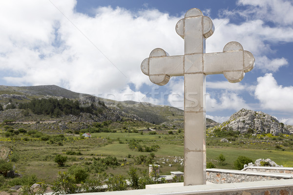 Holy cross, seen in Greece, Europe Stock photo © haraldmuc