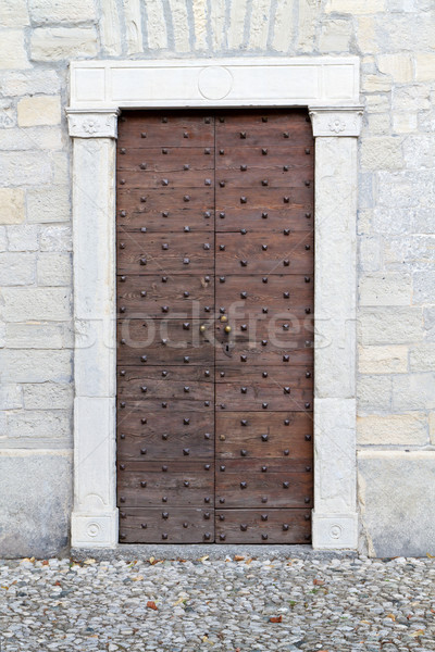 Historic church door in Italy Stock photo © haraldmuc