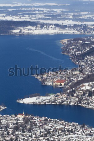 View to lake Tegernsee, Bavaria, Germany Stock photo © haraldmuc