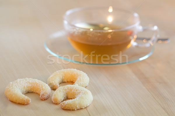 Foto stock: Vainilla · galletas · casa · vidrio · torta