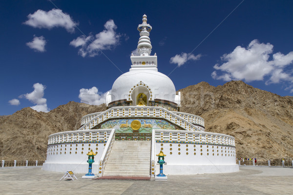 Shanti Stupa near Leh, Ladakh, India Stock photo © haraldmuc
