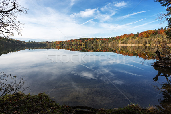 Autumn on a lake in Bavaria, Germany Stock photo © haraldmuc
