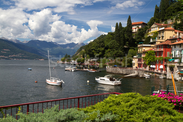 The small town of Varenna at lake Como in Italy Stock photo © haraldmuc