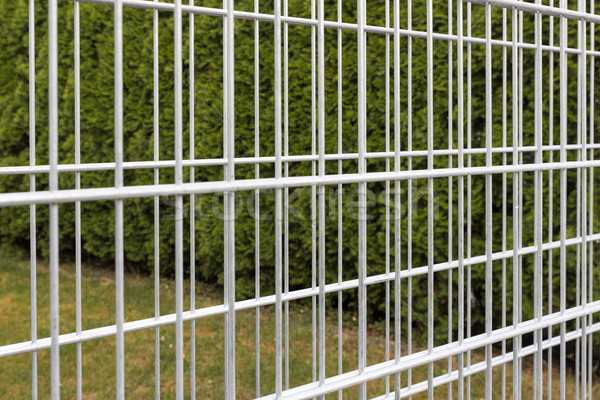 Iron bars of an empty gabion Stock photo © haraldmuc