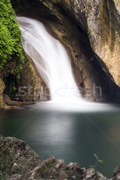 Stockfoto: Waterval · zwembad · eiland · Cuba · water · groene