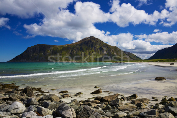 ártico praia pacífico vazio Noruega Foto stock © Harlekino