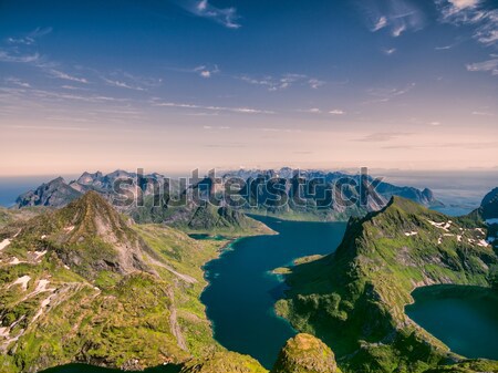 Lofoten islands panorama Stock photo © Harlekino
