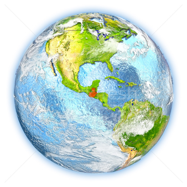 Guatemala pământ izolat roşu Planet Earth ilustrare 3d Imagine de stoc © Harlekino