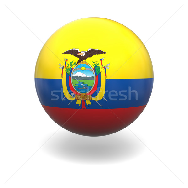 Stock photo: Equador flag