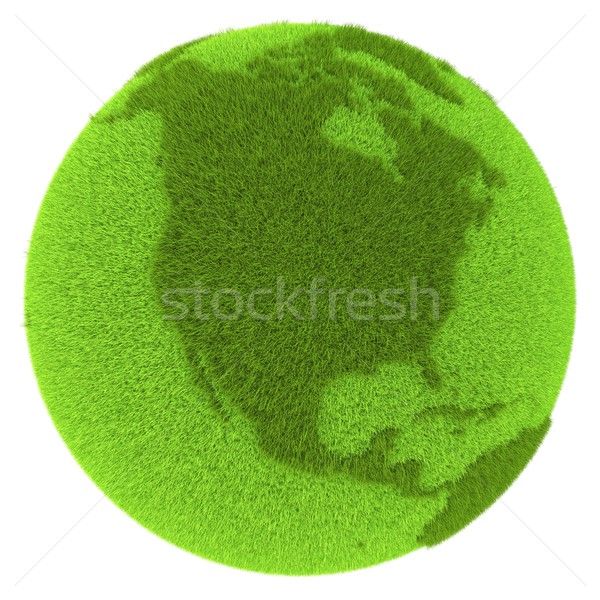 North America on green planet Stock photo © Harlekino