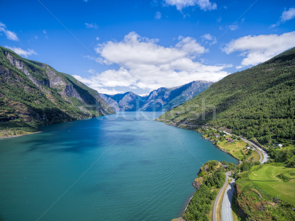 Aurlandsfjorden Stock photo © Harlekino