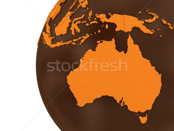 Australia on chocolate Earth Stock photo © Harlekino