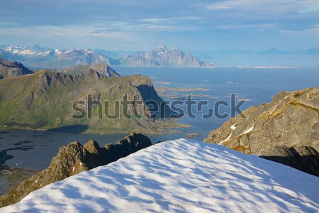 Norueguês costa montanhas norte Foto stock © Harlekino