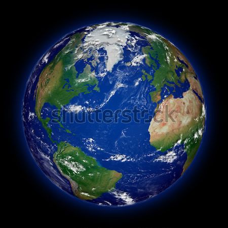 Northern hemisphere on planet Earth Stock photo © Harlekino