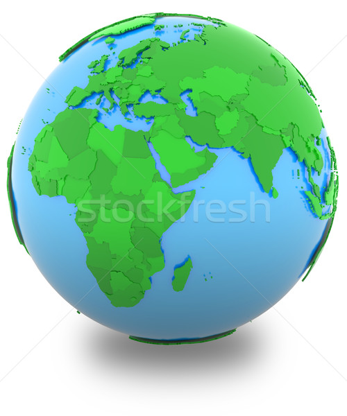 Western hemisphere on the globe Stock photo © Harlekino